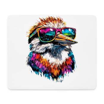Kookaburra Hunter lit Hans Sweet Bird en riant - Tapis de souris (format paysage) - blanc - Devant