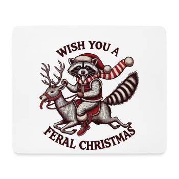Wish you a wild Christmas - Mouse Pad (horizontal) - white - Front