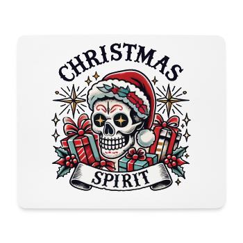 Streetwear Aesthetic Christmas Spirit Skull - Mouse Pad (horizontal) - white - Front