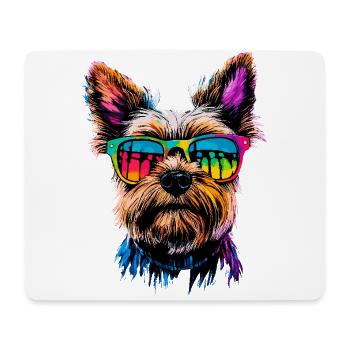 Yorkshire Terrier Hunde Liebhaber Süßer Yorkie - Mousepad (Querformat) - Weiß - Vorne