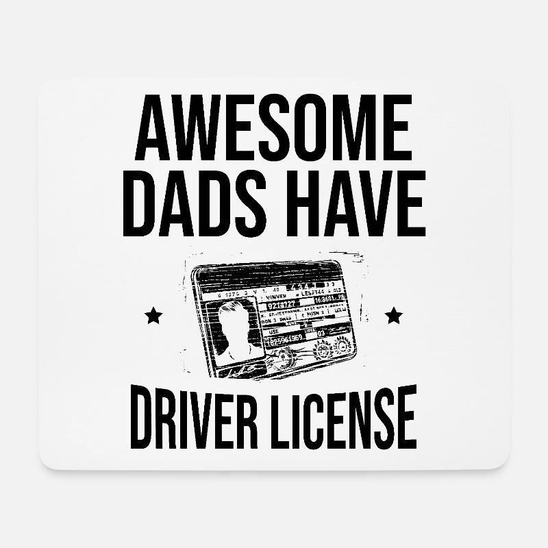 Tolle Väter haben Führerschein Fahrschule - Mousepad (Querformat) - Weiß