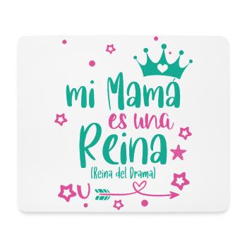 Meine Mama ist eine lustige "Drama Queen" - Mousepad (Querformat) - Weiß - Vorne
