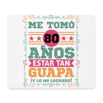 80. Geburtstag Frau Strahlende Mutter, Tante Freunde - Mousepad (Querformat) - Weiß - Vorne