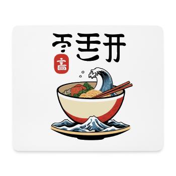 Ramen ukiyo-e Japanese retro aesthetic - Mouse Pad (horizontal) - white - Front