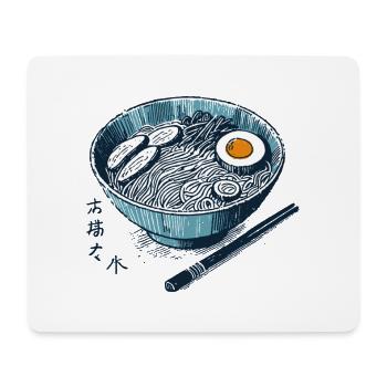 Ramen Noodles Ukiyo-E Japan Retro Streetwear - Mouse Pad (horizontal) - white - Front