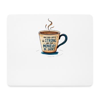 Möge Ihr Kaffee stark sein: Motivationskaffee - Mousepad (Querformat) - Weiß - Vorne
