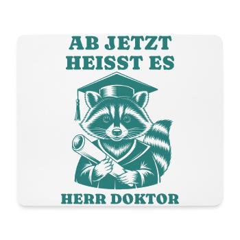 From now on, please Doctor Raccoon Promotion - Mouse Pad (horizontal) - white - Front