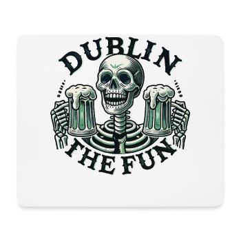 Sankt Patricks Tag Dublin The Fun - Mousepad (Querformat) - Weiß - Vorne