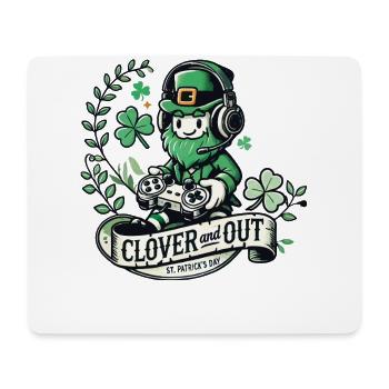 clover and out St. Patrick's Day Gaming - Mouse Pad (horizontal) - white - Front