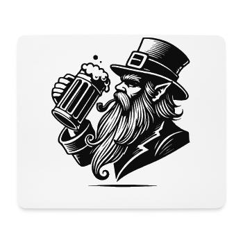 Célébration de la Saint-Patrick avec Beer Lover Eleven - Tapis de souris (format paysage) - blanc - Devant