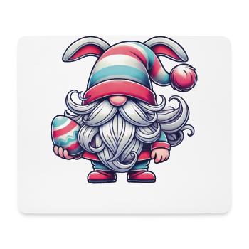 Oster Gnom Mit Ei Fröhlicher Zwerg Ostern - Mousepad (Querformat) - Weiß - Vorne