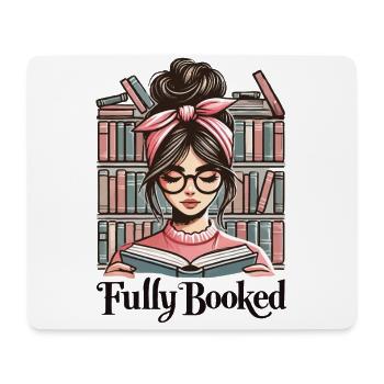 Bookworm Girl Book Lover Funny Book - Mouse Pad (horizontal) - white - Front