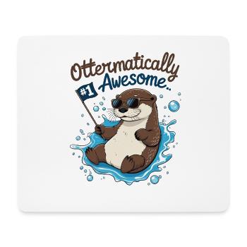 Otterliebe – Cute gift for your darling - Mouse Pad (horizontal) - white - Front
