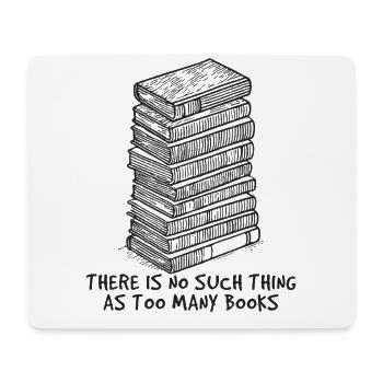 Bücherwurm Leseratte Lustiger Buch Spruch Retro - Mousepad (Querformat) - Weiß - Vorne
