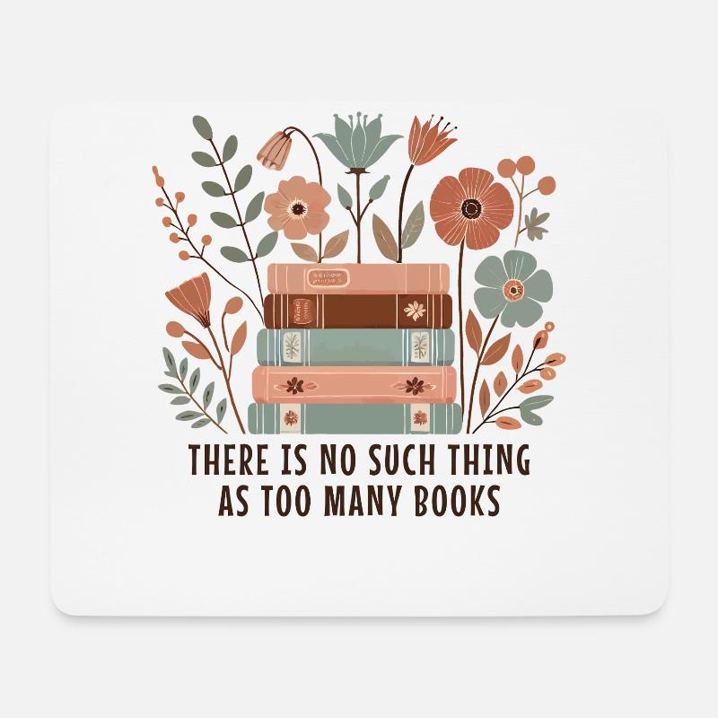 Bookworm Bookworm Book Lover Funny Book - Mouse Pad (horizontal) - white