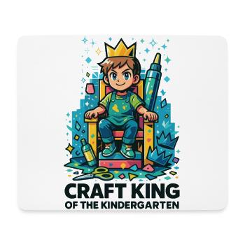 Craft King Of The Kindergarten Künstler Spruch - Mousepad (Querformat) - Weiß - Vorne