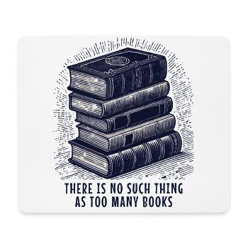 Book club motif in retro book - Mouse Pad (horizontal) - white - Front