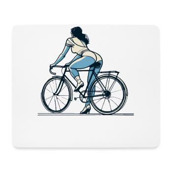 Design streetwear avec vélo de route pour les sportifs - Tapis de souris (format paysage) - blanc - Devant