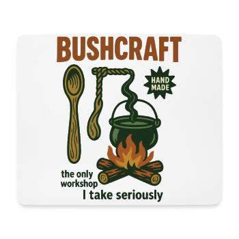 Bushcraft Prepper Survival Bushcrafting Workshop - Mouse Pad (horizontal) - white - Front