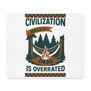 Prepper Survival Bushcrafting Civilization - Mouse Pad (horizontal) - white - Front