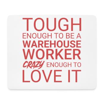 Warehouse Worker Crazy - Mousepad (Querformat) - Weiß - Vorne