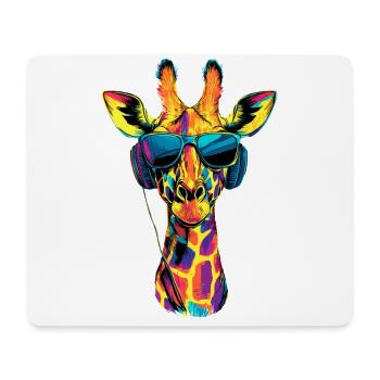 Giraffe Africa Love Safari Wilderness Cute Giraffes - Mouse Pad (horizontal) - white - Front