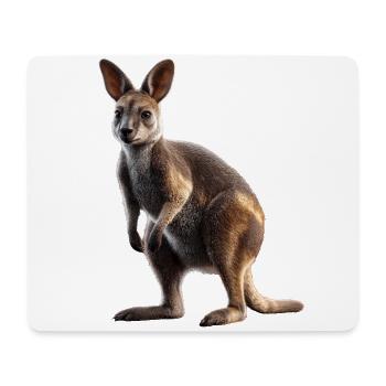 Wallaby Australia Outback Wild Sweet Kangaroo - Mouse Pad (horizontal) - white - Front