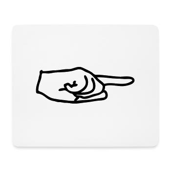 arrow - Mouse Pad (horizontal) - white - Front