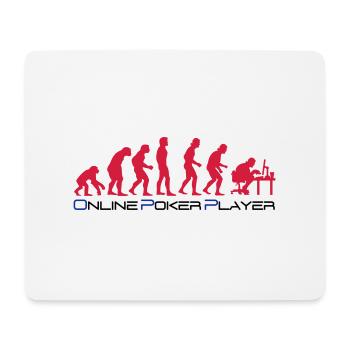 poker_evolution - Tapis de souris (format paysage) - blanc - Devant