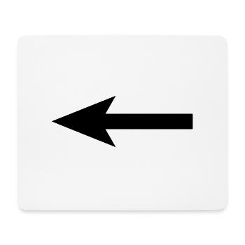 arrow - Mouse Pad (horizontal) - white - Front