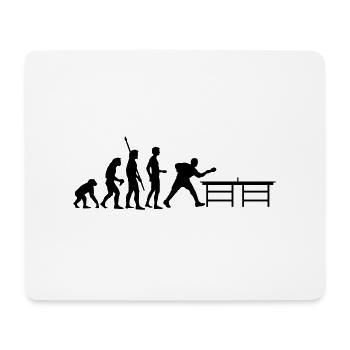 evolution_table_tennis_a - Mousepad (Querformat) - Weiß - Vorne