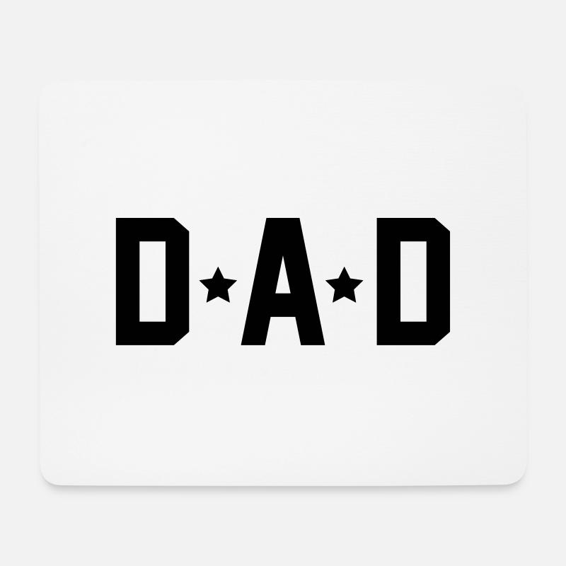 Dad - Mousepad (Querformat) - Weiß