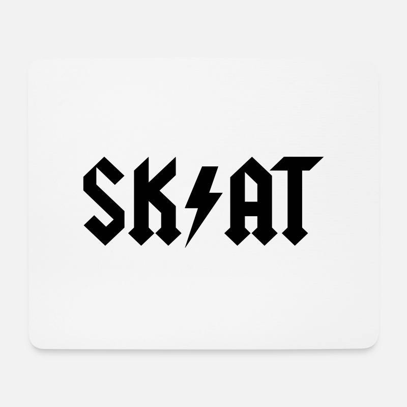 Skat - Mousepad (Querformat) - Weiß