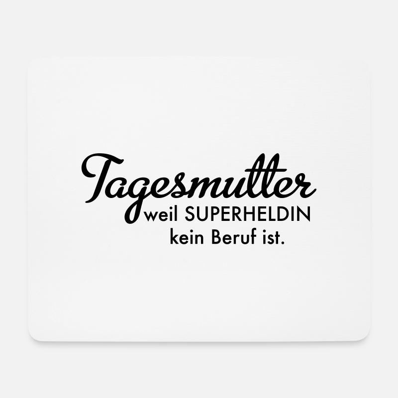 Tagesmutter - Mousepad (Querformat) - Weiß