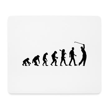 Evolution Of Golf - Mousepad (Querformat) - Weiß - Vorne