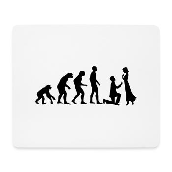 ÉVOLUTION DU MARIAGE ! - Tapis de souris (format paysage) - blanc - Devant
