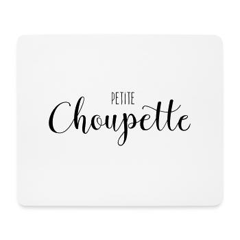 Petite Choupette - Tapis de souris (format paysage) - blanc - Devant