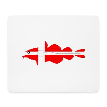 Dorsch_Dänemark - Mousepad (Querformat) - Weiß - Vorne