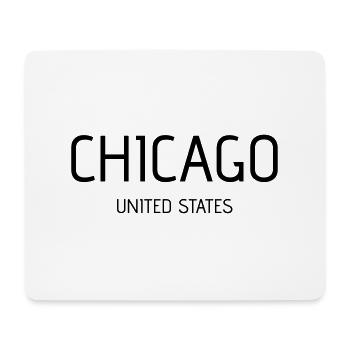 Chicago - Tapis de souris (format paysage) - blanc - Devant