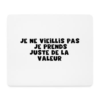 juste de la valeur - Tapis de souris (format paysage) - blanc - Devant