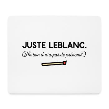 Juste Leblanc t-shirt diner humour - Tapis de souris (format paysage) - blanc - Devant