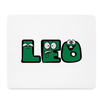leo first name males child baby offspring pregnant - Mouse Pad (horizontal) - white - Front