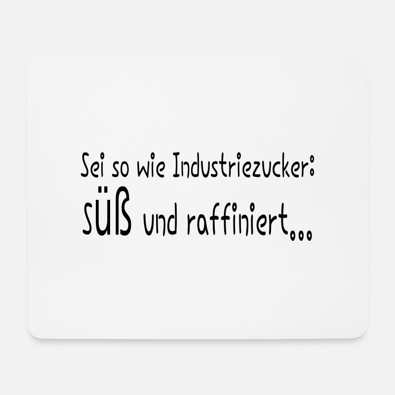 Zucker - Mousepad (Querformat) - Weiß