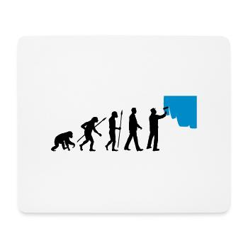 evolution_painters_062012_a_2c - Mouse Pad (horizontal) - white - Front
