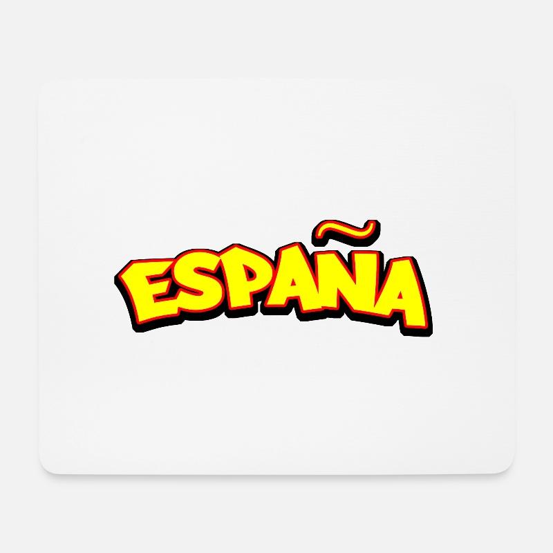 españa flagge spain - Mousepad (Querformat) - Weiß