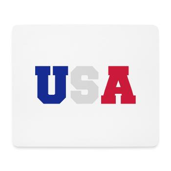 USA - Mousepad (Querformat) - Weiß - Vorne