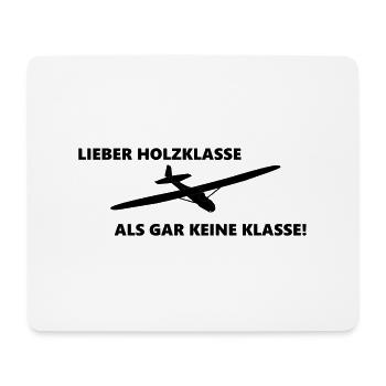 grunau lustiger Spruch Segelflugzeug Segelflieger - Mousepad (Querformat) - Weiß - Vorne