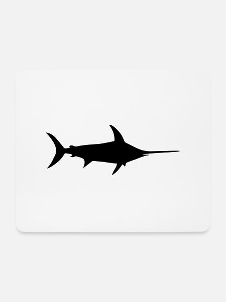 Schwertfisch Ozean Fisch Delphin - Mousepad (Querformat) - Weiß