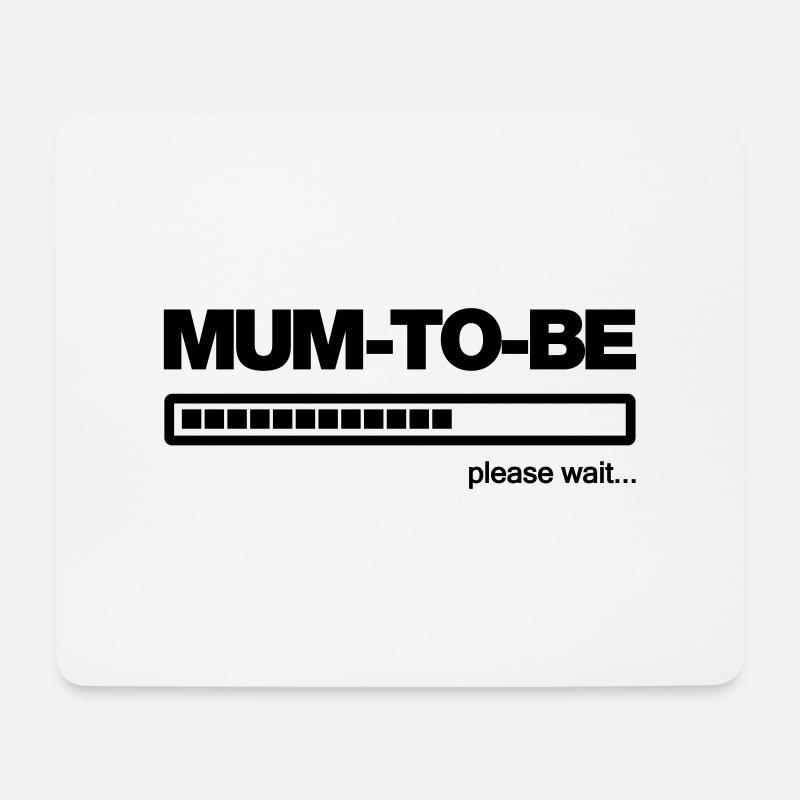 mom to be - Mousepad (Querformat) - Weiß