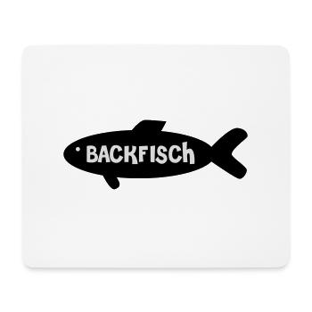 Backfisch - Mousepad (Querformat) - Weiß - Vorne